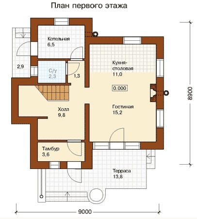 План проекта первого этажа